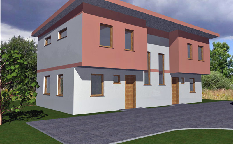 Dvojček 4 6,90m x 14,15m - 166,48m2 Dvojček 4 - 6,90m x 14,15m