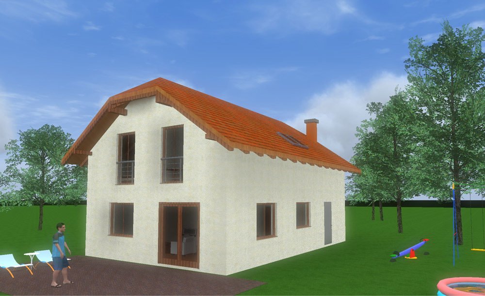 Šipek 8,00 m x 12,00 m - 155,52 m2 Šipek
