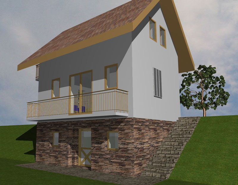 Spominčica 5,46 m x 7,27 m - 79,41 m2 Pelin