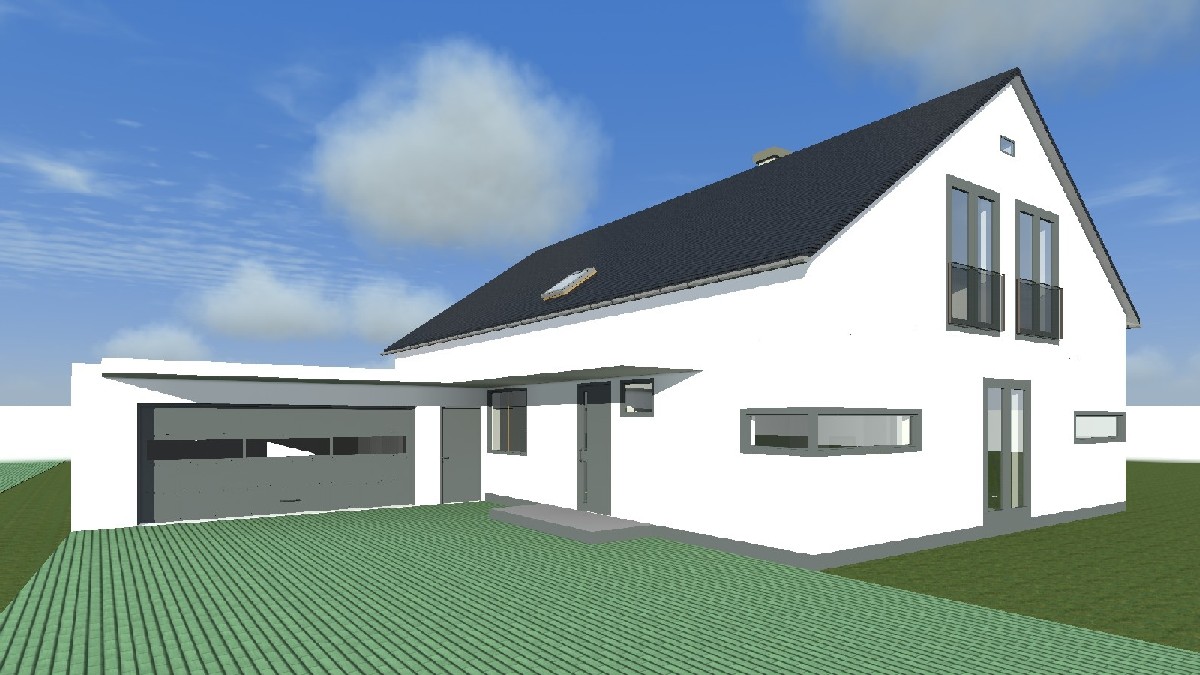Zelenka 10,00m x 15,20m - 164,18 m2 Zelenka
